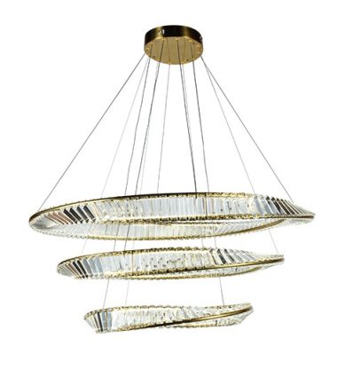 VISILICA-LUSTER M10980-3 1000mm LED SA KRISTALIMA I DALJINSKIM 150W 3CCT