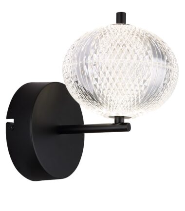 AIDA ZIDNA LAMPA METAL CRNA MATT, 1XLED Globo-16042W