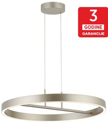 1 M10948 LED VISILICA 42W 3000K crna + šampanj zlatna