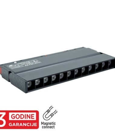 M204011-235 4000K 12W 48V LED MAGNETNA ZGLOBNA LINEARNA SVETILJKA 24° 235x22x105mm 204013