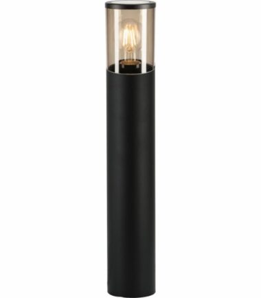 1 M916 S CRNA+SMOKY 1xE27 max. A60 IP54 bastenska stubna lampa