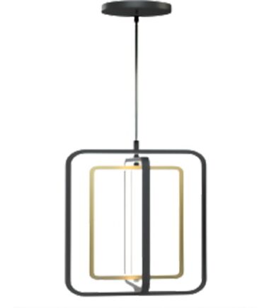 M205496-GB LED visilica zlatno-crno-bela 3000-6000K