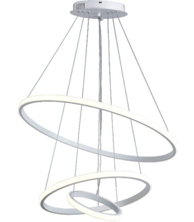 M10902-3 W 600mm LED visilica 50W 3CCT mat bela