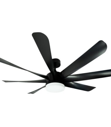 PLAFONSKI VENTILATOR MV5015-C CRNI 50W LED CCT SA SVETLOM 20W fi152cm SA DALJINSKIM UPRAVLJAČEM (25 mes.)