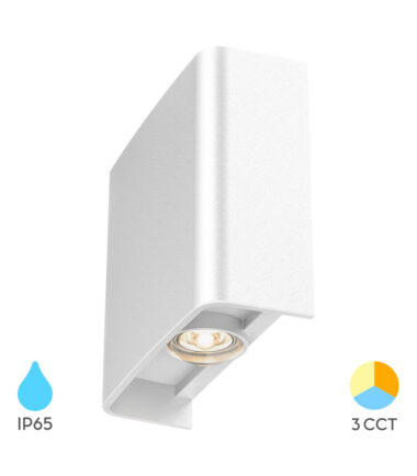 BRY-VECTOR-B-WL-BELA-2x1W-3U1-IP65-ZIDNA BAŠTENSKA SVETILJKA BG38-03180