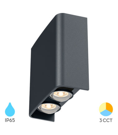 BRY-VECTOR-B-WL-SIVA-4x1W-3IN1-IP65-ZIDNA SVETILJKA BG38-03282