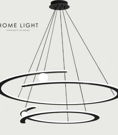 LUNA 263 LUSTER 105W 3000K CRNA 202083