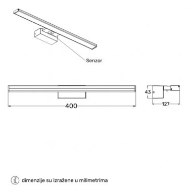 vesta-688-zidna-lampa-6w-4000k-senzor-crna